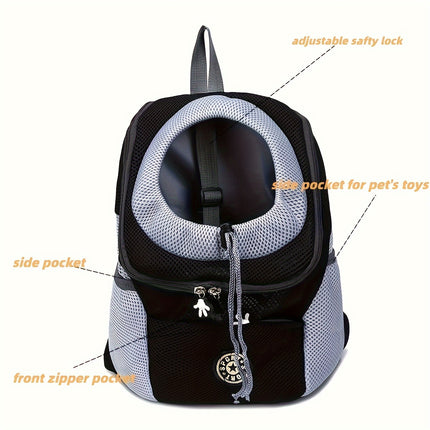 Breathable Dog Carrier Backpack for Travel & Adventuresrips - Monti Bargains