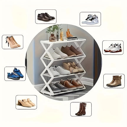 FoldEase 4-Layer Shoe Rack - Monti Bargains