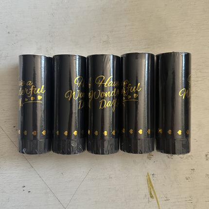 Festive Black and Golden Confetti