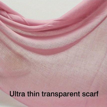 Elegant Plain Color Tassel Scarf