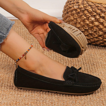 Women's Retro Bow Loafers