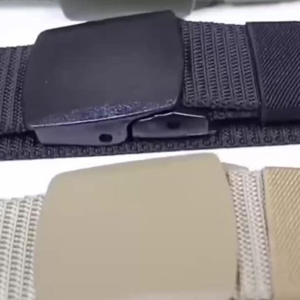 Nylon Belt with Smooth Buckle