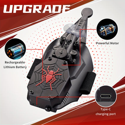USB Rechargeable Spider Web Launcher – Fun & Practical Toy
