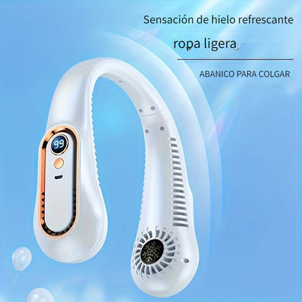 Stylish USB Neck Fan with Rechargeable Battery