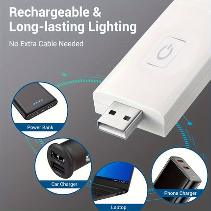 USB Rechargeable Clip-On Reading Light – 3 Color Modes