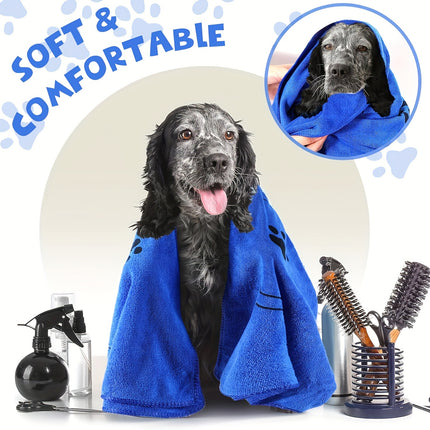 Quick-Dry Pet Bath Towel - Monti Bargains