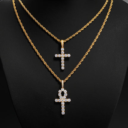 ICED CHICS Golden Cross Necklace