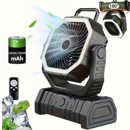 Portable Camping Fan with Light – Cooling Anywhere