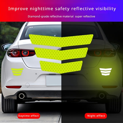 3pcs Reflective Stickers for Motorcycle & Car Safety
