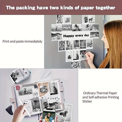 Mini Wireless Inkless Photo Printer