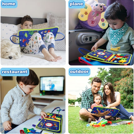 25-in-1 Busy Board – Ultimate Learning Fun for Toddlers! - Monti Bargains