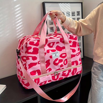 Animal Print Travel Duffel Bag