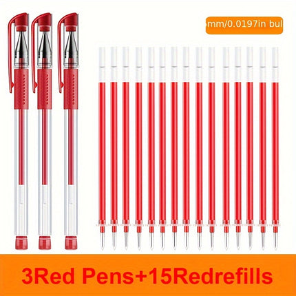 18pcs Gel Pen Set - Vibrant Ink