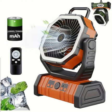 Portable Camping Fan with Light – Cooling Anywhere