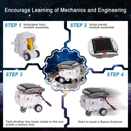 6-in-1 STEM Solar Robot Kit - Monti Bargains
