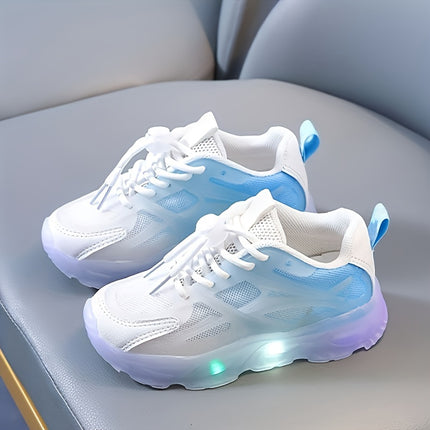 Glowing Two-Tone Athletic Shoes