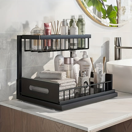 Double-Layer Pull-Out Under Sink Organizer