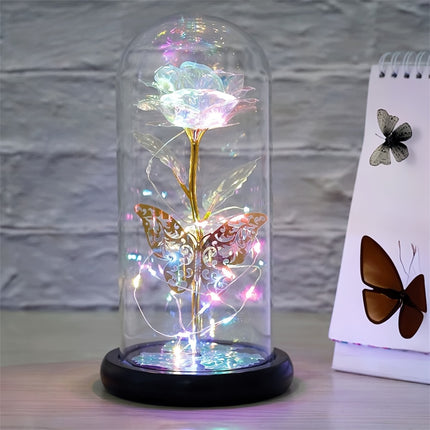 LED Butterfly Rose Lamp – Romantic Light for Special Occasions