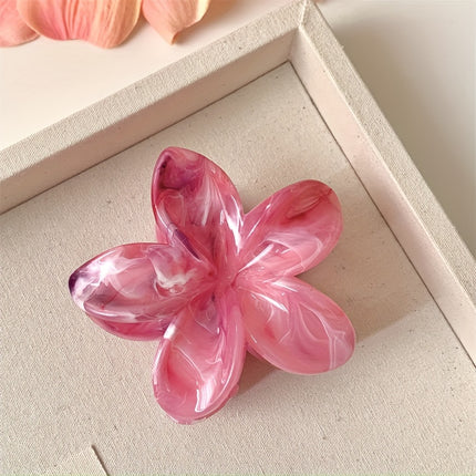 Tie-Dye Flower Hair Clips Set