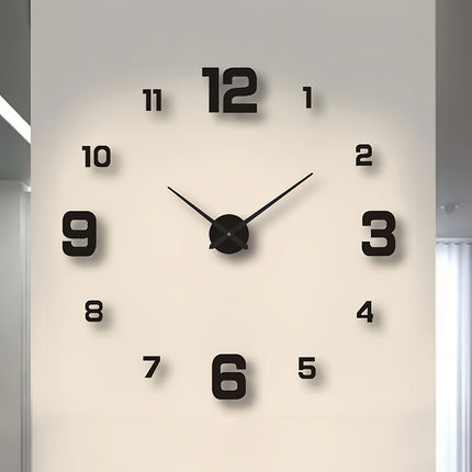Nordic Style DIY Silent Wall Clock – Creative Home Décor - Monti Bargains