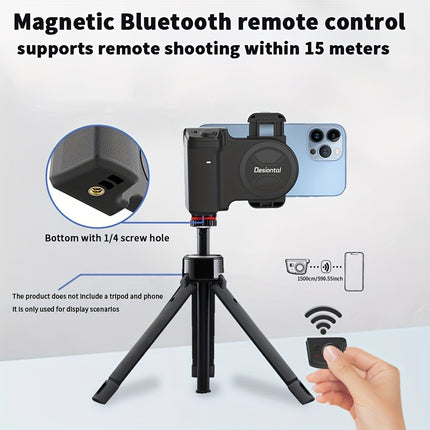 Portable Mini Gimbal with Magnetic Mount for Smooth Shots
