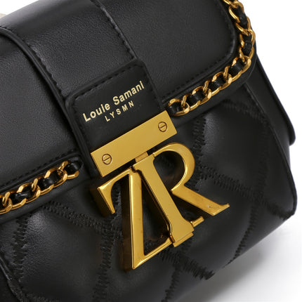 Mini Quilted Metal Crossbody Bag