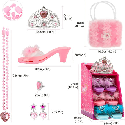 Princess Dress-Up Set with Shoes & Jewelry – Magical Fun