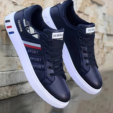 Men’s Striped Lace-Up Sneakers
