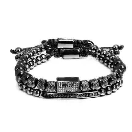 MANORSAGA 2pcs Charm Bracelet Set