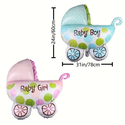 Adorable Baby Cart Gender Reveal Balloon