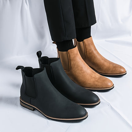 Sleek Black Chelsea Boots for Men