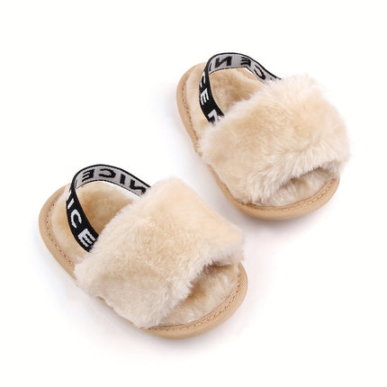 Cute Furry Slip-On House Shoes