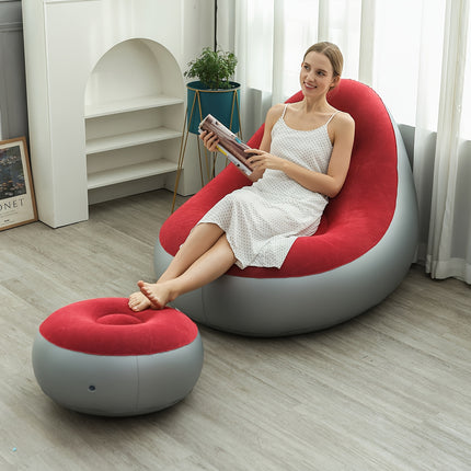 Portable Inflatable Lounge Chair with Footrest – Outdoor Comfort