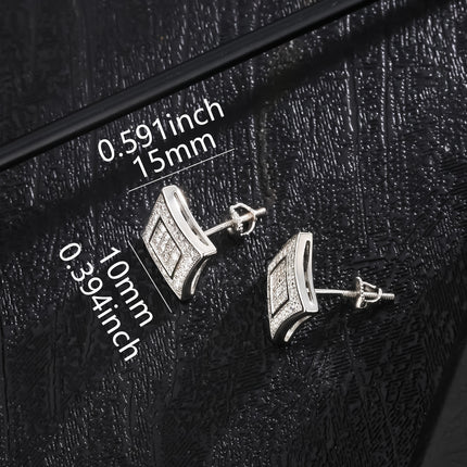 KRKC&CO Luxury Hip Hop Stud Earrings