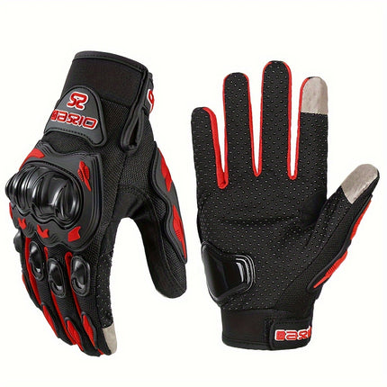 Breathable Summer Motorcycle Gloves – Non-Slip Touch Screen