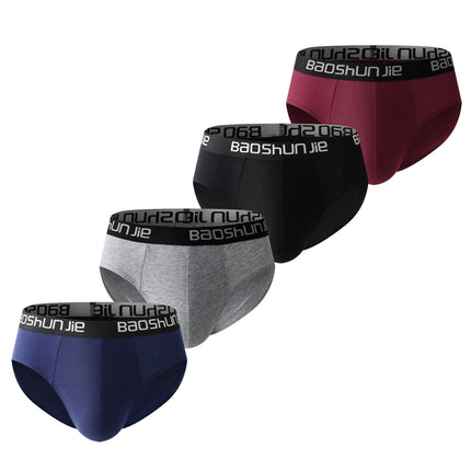 4 Pcs Men's Cotton Briefs