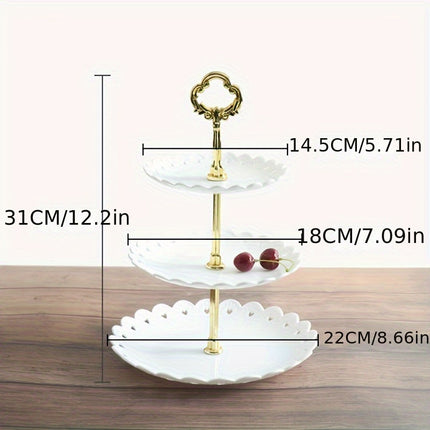 Elegant 3-Tier Dessert Stand – Perfect for Any Celebration!