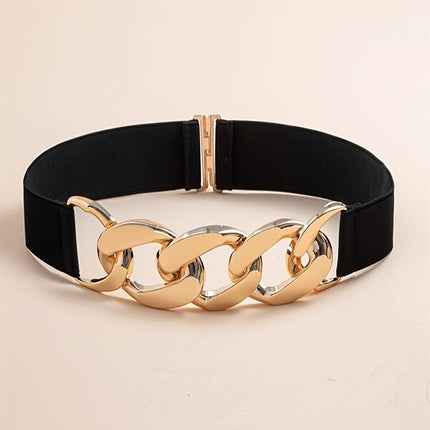 Golden Chain Wide Waist Belt