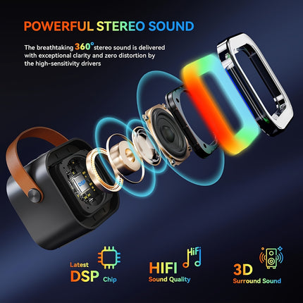 Portable Karaoke Machine with Mics - Monti Bargains