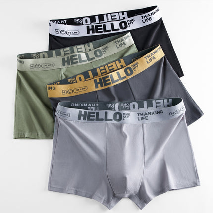 4-Pack Men's Cotton Boxer Briefs