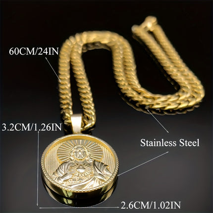 Sacred Heart Stainless Steel Necklace