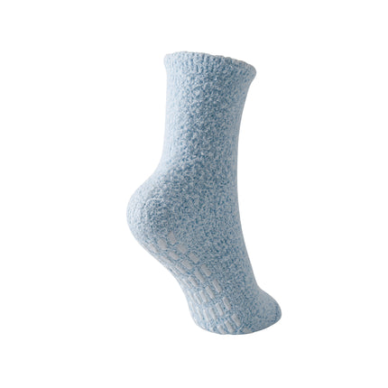 Solid Fuzzy Non-Slip Socks (5 Pairs)