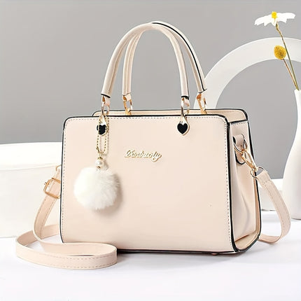 Solid Color Crossbody Handbag
