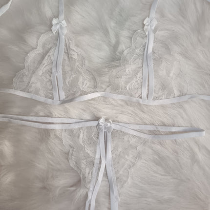 Sheer Tulle Erotic Lingerie Set