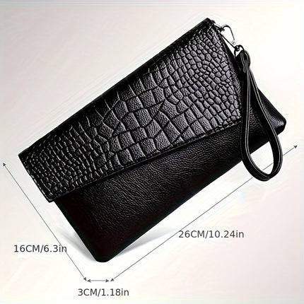 Crocodile Pattern Square Crossbody