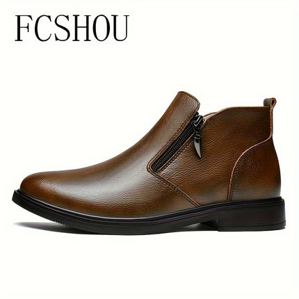 Men's Split Leather Chelsea Boots