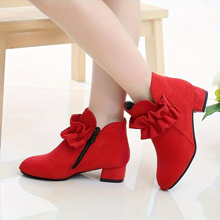 Trendy High-Heeled Zipper Boots