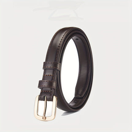 Simple Pin Buckle Skinny Belt
