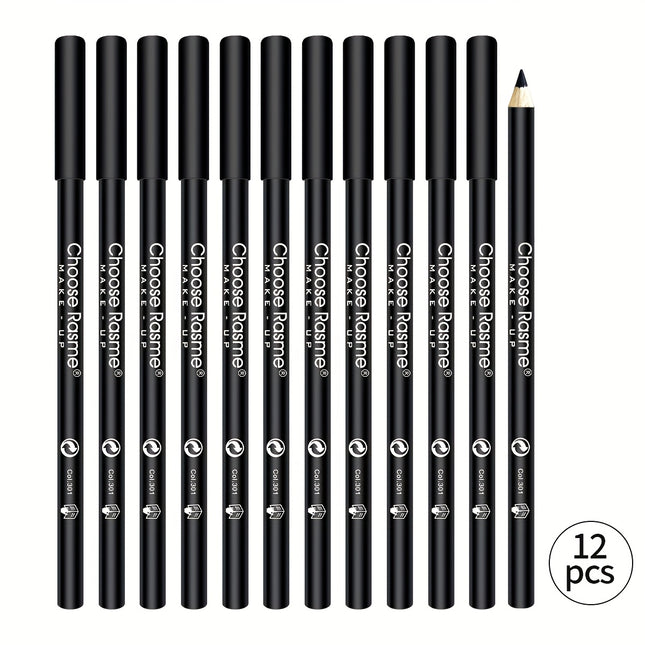 12-Piece Smudge-Proof Eyeliner Set