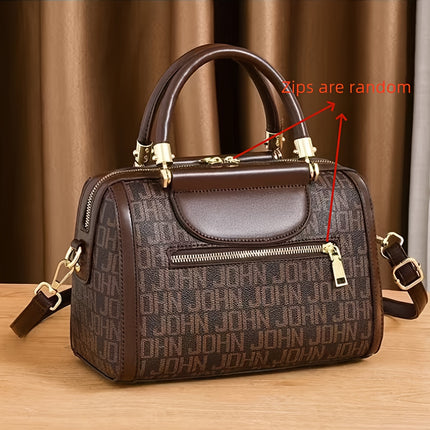 Fashionable Boston Tote – Chic Crossbody Bag for Moms - Monti Bargains